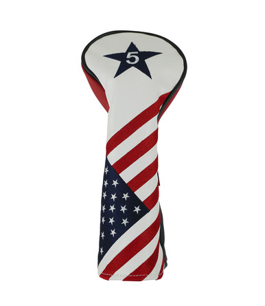 Ram Golf USA Stars and Stripes PU Leather Headcover For #5 Fairway Wood