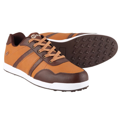 Ram Golf Ram FX Comfort Mens Waterproof Golf Shoes Brown