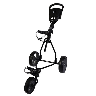 Ram Golf Ram Junior Golf Cart - 3 Wheel Folding Cart for Kids- Black/Grey