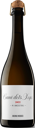 Bottle of Anima Mundi Cami dels Xops Pet-Nat wine from AT ROCA in Penedès, Spain