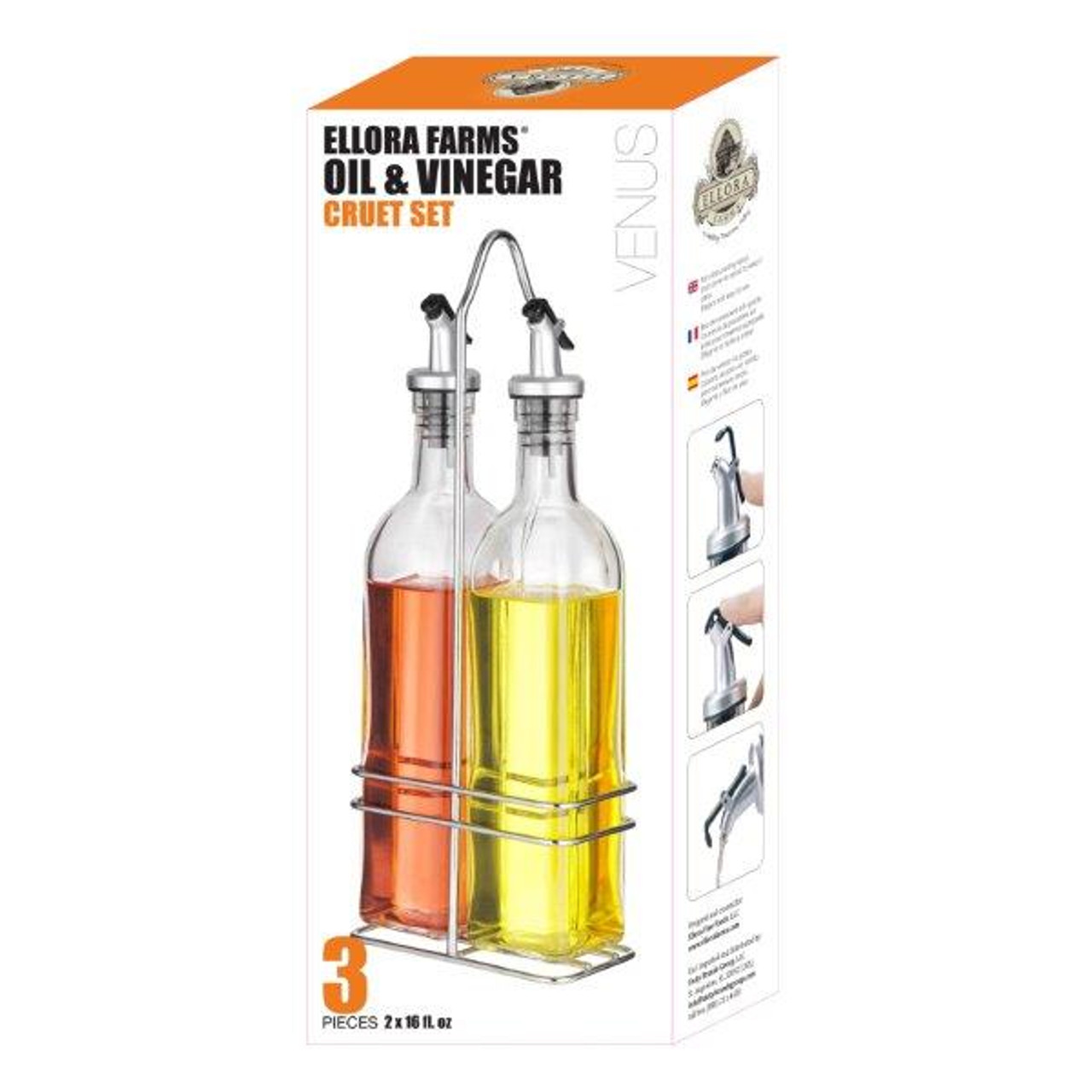 OXO Oil & Vinegar Cruet Set & Reviews