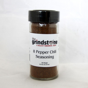 8 Pepper Chili Seasoning, 2.8 oz. In Glass Bottle, Non GMO 8 Pepper Chili Seasoning, 2.8 oz. In Glass Bottle, Non GMO