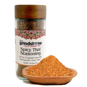 Spicy Thai Seasoning, Salt Free, 2.5 oz In Glass Bottle, Non-GMO Spicy Thai Seasoning, Salt Free, 2.5 oz In Glass Bottle, Non-GMO