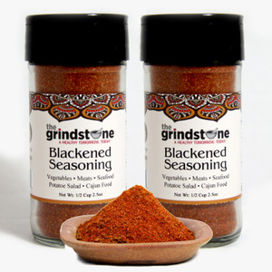 Blackened Seasoning, 2.5 oz In Glass Bottle, Non GMO, with Sifter Blackened Seasoning, 2.5 oz In Glass Bottle, Non GMO, with Sifter