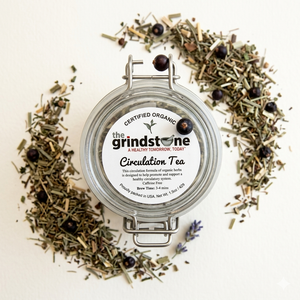 Organic Circulation Tea, Caffeine Free Herbal Infusion, Wellness Tea Collection,  1.5 oz.Jar
