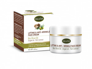 Lifting & Anti-Wrinkle Cream, Bio Active Olive Oil with Argan Oil & Fern Extract, 1.69 fl. oz. in Cosmetic Jar Lifting & Anti-Wrinkle Cream, Bio Active Olive Oil with Argan Oil & Fern Extract, 1.69 fl. oz. in Cosmetic Jar