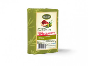 Traditional Olive Oil Soap Pomegranate Aroma | All Natural | Pomegranate Fragrance | Made in Ancient Crete, Greece | 3.53 oz. Traditional Olive Oil Soap Pomegranate Aroma | All Natural | Pomegranate Fragrance | Made in Ancient Crete, Greece | 3.53 oz.