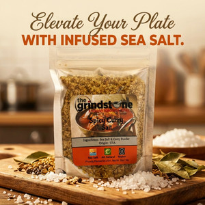 Spicy Curry Salt, Infused Sea-Salt, 2 oz. Pouch