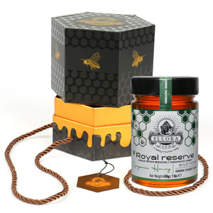 Organic Greek Raw Honey, Royal Reserve, Wild Thyme, Gift of Honey, Dipper Included,450g Organic Greek Raw Honey, Royal Reserve, Wild Thyme, Gift of Honey, Dipper Included,450g
