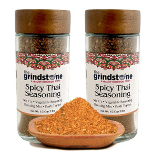 Spicy Thai Seasoning, Salt Free, 2.5 oz In Glass Bottle, Non-GMO, Pack of 2 Spicy Thai Seasoning, Salt Free, 2.5 oz In Glass Bottle, Non-GMO, Pack of 2