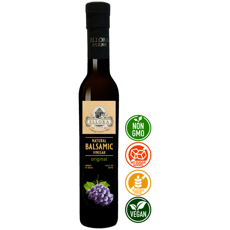 Natural Balsamic Vinegar Crème, Original, All Natural, Product of Crete, Greece, 250 ml