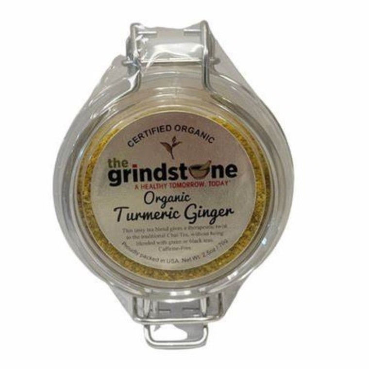 Organic Turmeric Ginger Tea, Wellness Tea, Caffeine Free, 2.5 oz Jar