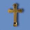 Gold Plastic Ornament - Cross