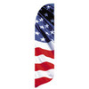 Blade Banner with Stars & Stripes Design (#2) - 2'x11' - For Outdoor Use