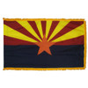Arizona flag with pole sleeve and fringe