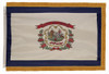 West Virginia flag with pole sleeve and fringe