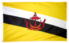 Brunei - Outdoor Flag with heading & grommets