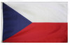 Czech Republic - Outdoor Flag with heading & grommets