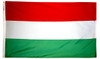 Hungary - Outdoor Flag with heading & grommets
