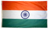 India - Outdoor Flag with heading & grommets