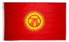 Kyrgyzstan - Outdoor Flag with heading & grommets