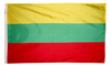 Lithuania - Outdoor Flag with heading & grommets
