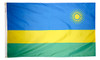 Rwanda - Outdoor Flag with heading & grommets