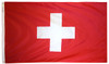 Switzerland - Outdoor Flag with heading & grommets