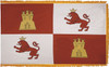 Spain Lions Castles - Fringed Flag