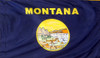 Montana - State Flag with Pole Sleeve - For Indoor Use