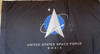 Space Force Flag with Pole Sleeve for Indoor Use