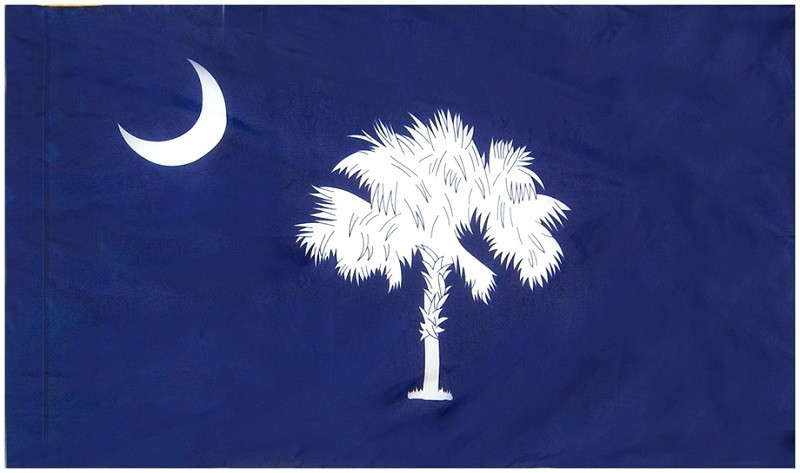 Palmetto Moon South Carolina State Flag Leather Tab Belt Made