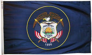Utah - State Flag (finished with heading and grommets)