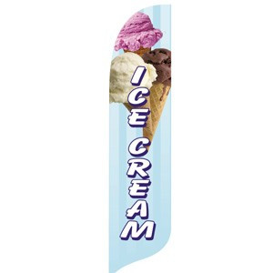 "Ice Cream" Blade Banner - 2'x11' - For Outdoor Use