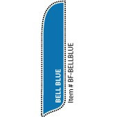 Blade Banner in Solid Color - Bell Blue - 2'x11' - For Outdoor Use