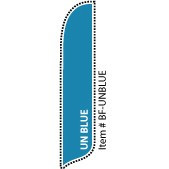 Blade Banner in Solid Color - UN Blue - 2'x11' - For Outdoor Use