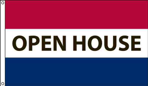 MESSAGE FLAG advertising OPEN HOUSE
