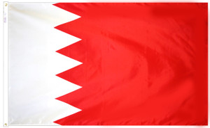 Bahrain - Outdoor Flag with heading & grommets