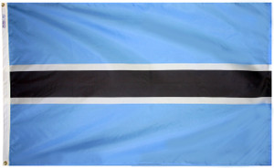 Botswana - Outdoor Flag with heading & grommets