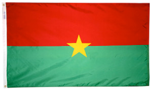 Burkina Faso - Outdoor Flag with heading & grommets