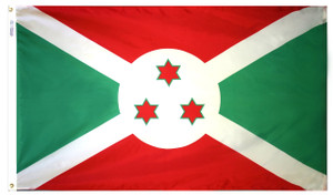 Burundi - Outdoor Flag with heading & grommets