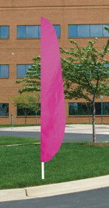 Flutter Flag in Solid Color - Magenta - 26"x12' - For Outdoor Use