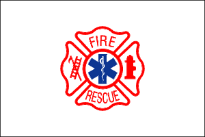 Fire Rescue Flag - 3'x5' - For Outdoor Use