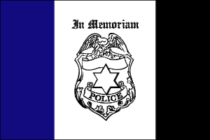 Police Mourning Flag - 3'x5' - For Outdoor Use Police Mourning Flag - 3'x5' - For Outdoor Use