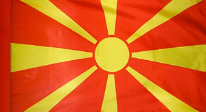 Macedonia - Flag with Pole Sleeve Macedonia - Flag with Pole Sleeve