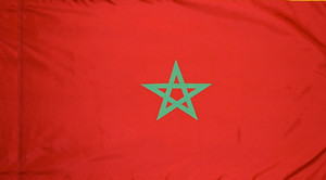 Morocco - Flag with Pole Sleeve Morocco - Flag with Pole Sleeve