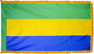 Gabon - Fringed Flag