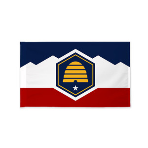 Utah flag with sleeve