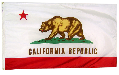 California - State Flag (finished with heading and grommets)