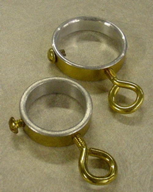 Ring Set for Indoor Flagpoles - Gold